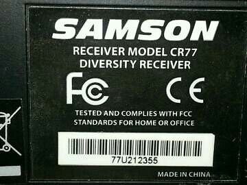 SAMSON CR-77; Mikrofon-Receiver OHNE Mikrofon!