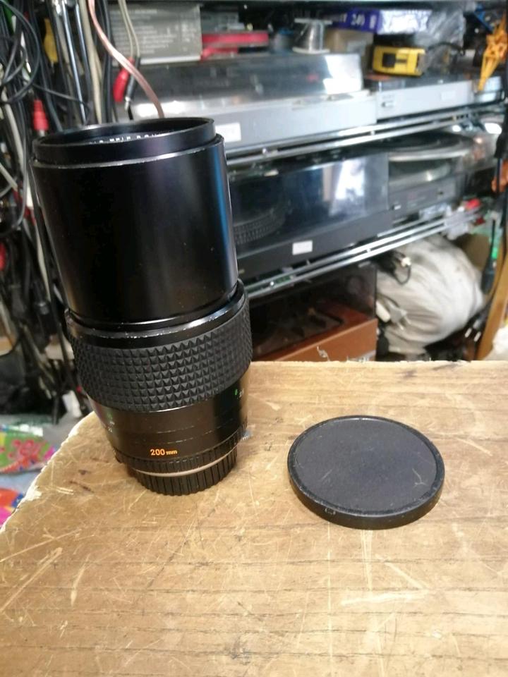 MINOLTA Tele Rokkor-QF 200 mm, Objektiv für MINOLTA MD Bajonett!!