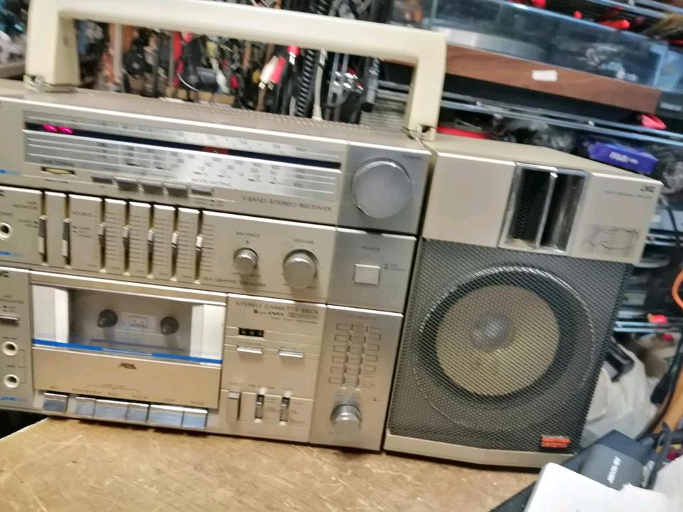 JVC PC-R11L, Radio-Cassetten-Recorder, etwas DEFEKT!!!!