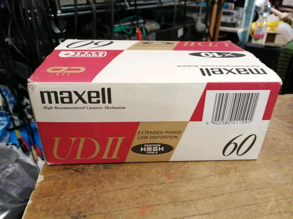 MAXELL UDII 60, Audio-Cassetten, 1 Packung mit 10 Stück, NEU und!