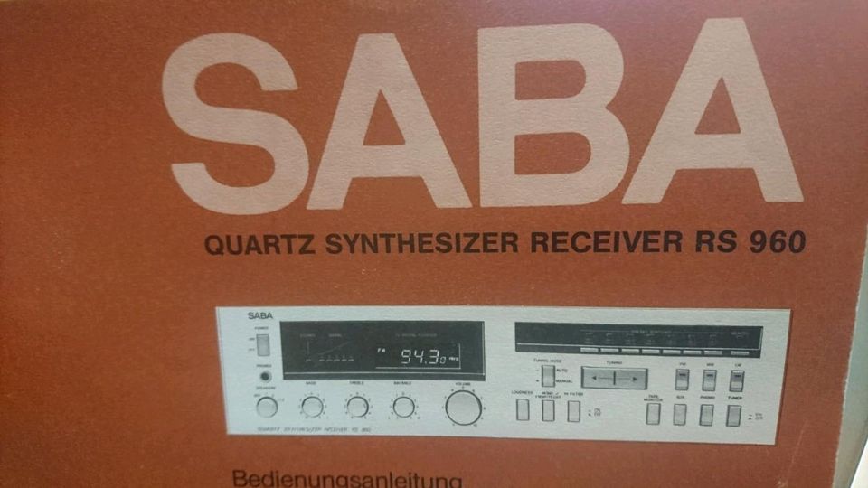 SABA RS 960, Quartz Synthesizer Receiver, guter Zustand!!