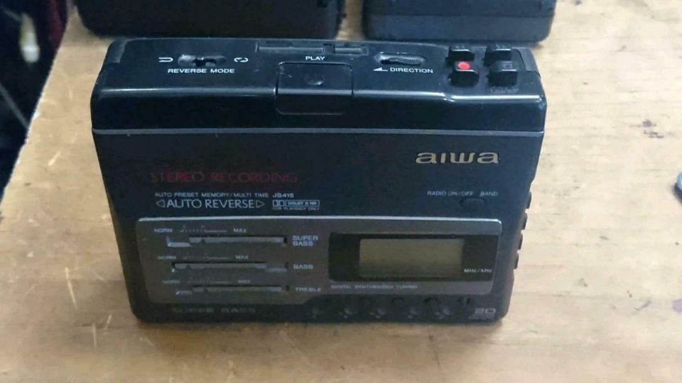 3 AIWA Walkman: HSJS-415; HSJS-315; HS-TA323, DEFEKT!!