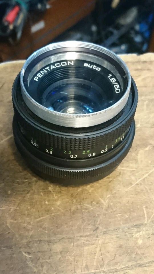 PENTACON auto 1.8/50, Objektiv und einer Linse!