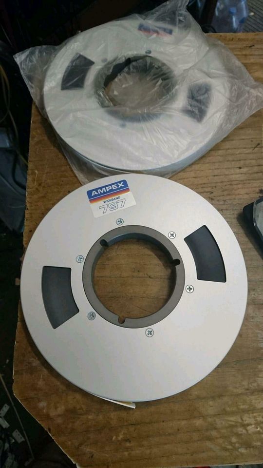 2 AMPEX Wideband 797, Bänder/Metallspulen, NEU, OHNE OVP!