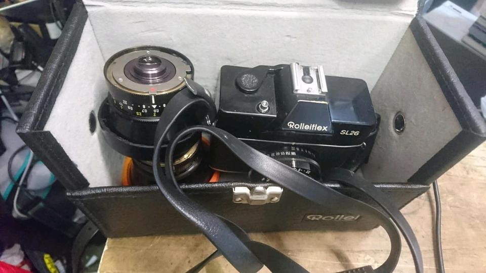 ROLLEIFLEX SL26, Analog-Kamera mit 3 Objektiven + Original-Koffer