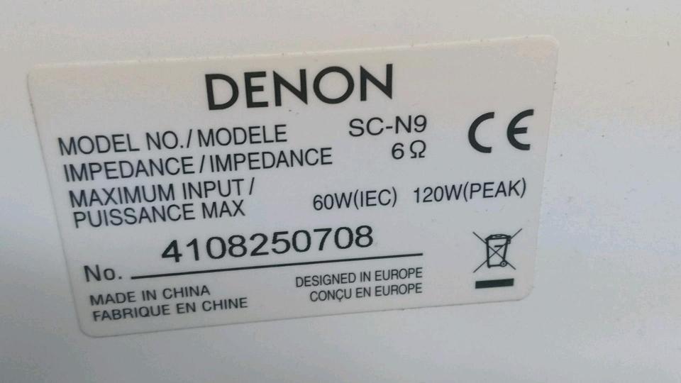 DENON CEOL RCD-N9, Netzwerk-Kompaktreceiver + 2 DENON Boxen