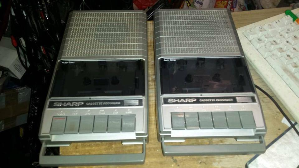 2 SHARP RD-620DS, Cassetten-Recorder, DEFEKT!!