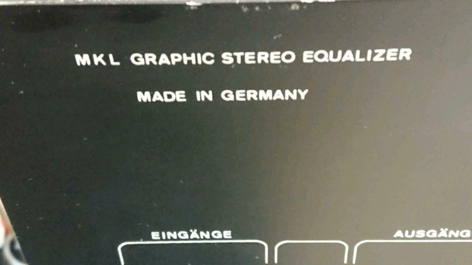 MKL Graphic Stereo Equalizer, guter Zustand!