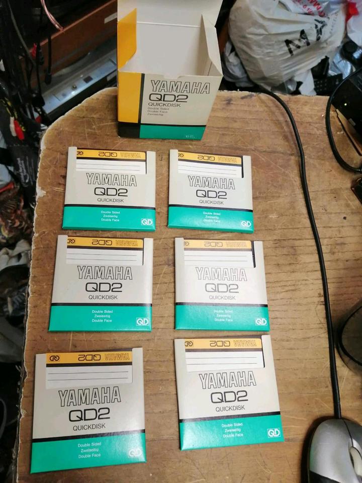 6 YAMAHA QD2, QuickDisk/zweiseitig, NEU & OVP!!