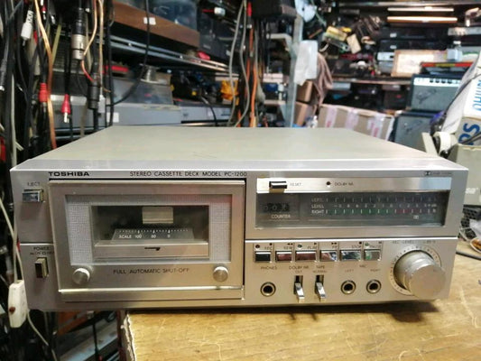 TOSHIBA PC-1200, Stereo Cassetten-Deck, DEFEKT!!!