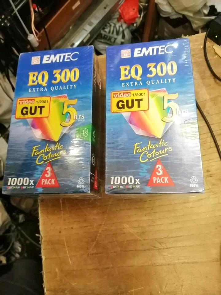 6 EMTEC EQ 300 Videocassetten, NEU und Originalverpackt!!!