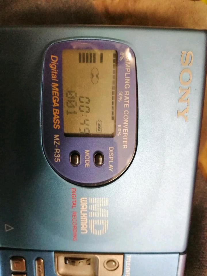 SONY MZ-R35 portable Minidisc-Recorder mit Zubehör!!!