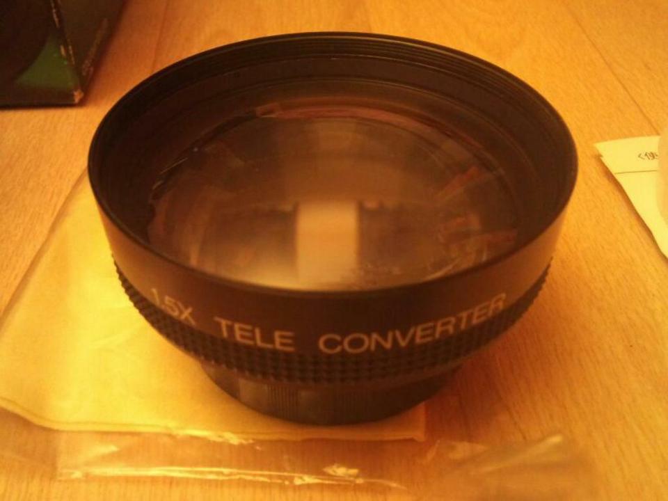 1x5 TELE CONVERTER LENS für Videocamera CCT-1552, NEU & OVP!