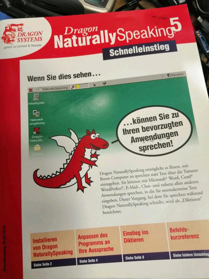 DRAGON Naturally Speaking 5, mobiles Diktiergerät, mit Zubehör!!!