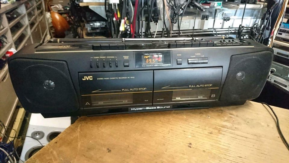 JVC RC-W410 Stereo Radio-Doppelcassetten-Recorder