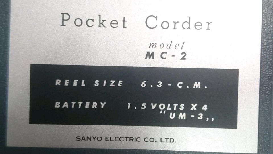 SANYO Pocket Corder MC-2, Mini-Tonbandgerät, DEFEKT!!!