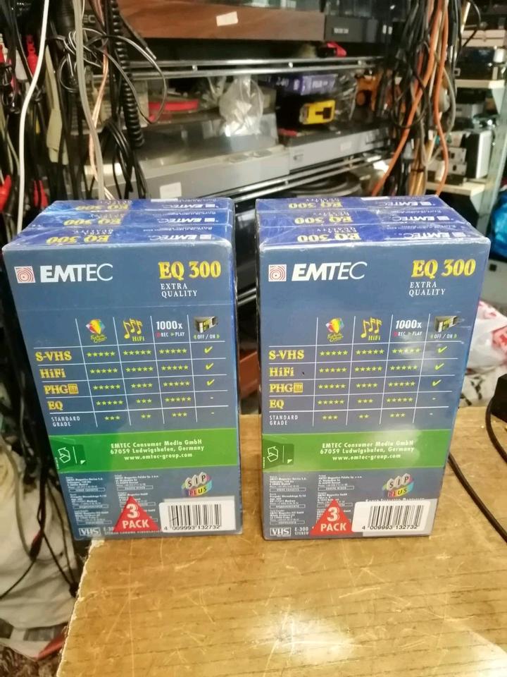 6 EMTEC EQ 300 Videocassetten, NEU und Originalverpackt!!!