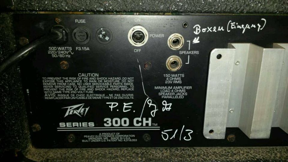 PEAVEY XR500C; Mixer AMP