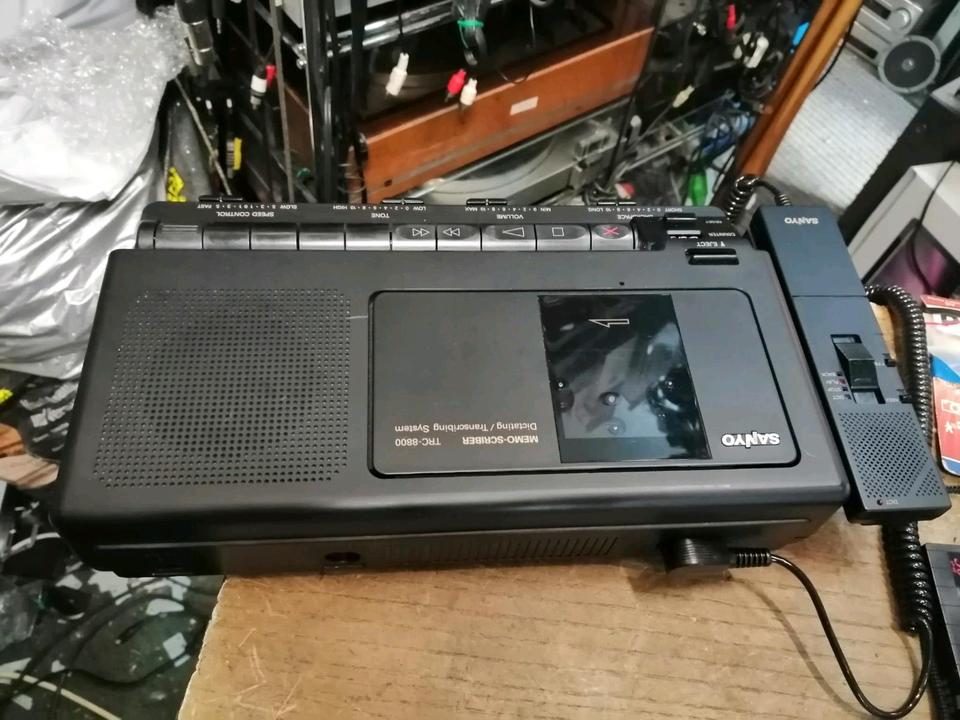 SANYO TRC-8800 Memo-Scriber mit Zubehör!!