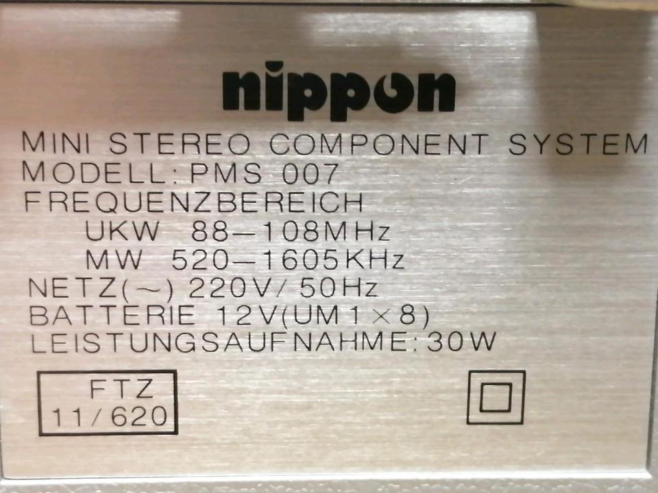 NIPPON PMS-007, Mini Stereo Component System, etwas DEFEKT!!