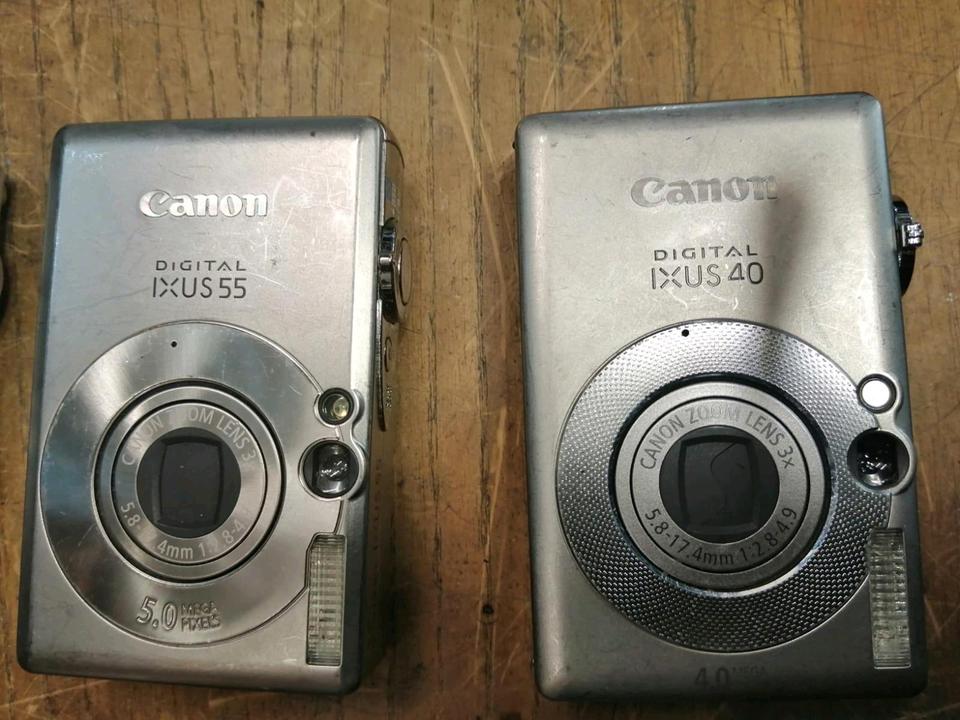 CANON IXUS 70/60/55 und 40, 4 Digital-Kameras, DEFEKT!!!