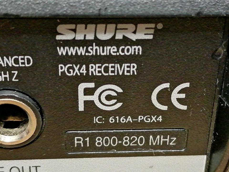 SHURE PGX4 Receiver mit Original-Adapter, OHNE Mikrofon!!!
