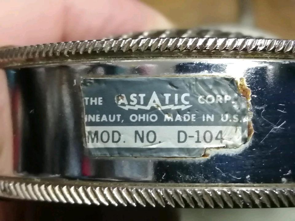 ASTATIC D-104, Tischmikrofon, 6,3 mm Klinkestecker!!
