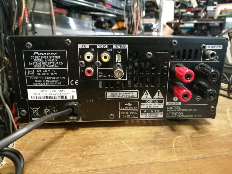 PIONEER X-HM50-K, CD RECEIVER SYSTEM, OHNE Boxen!!!