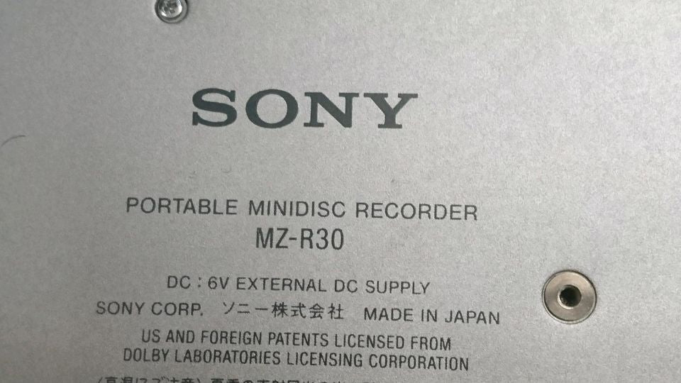 SONY MZ-R30, Minidisc-Recorder mit Zubehör!!!