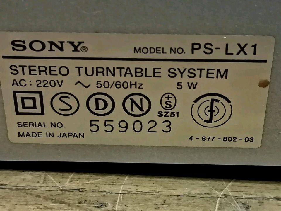 SONY PS-LX1 Stereo Plattenspieler + SONY VL-38GA Nadelsystem!!!