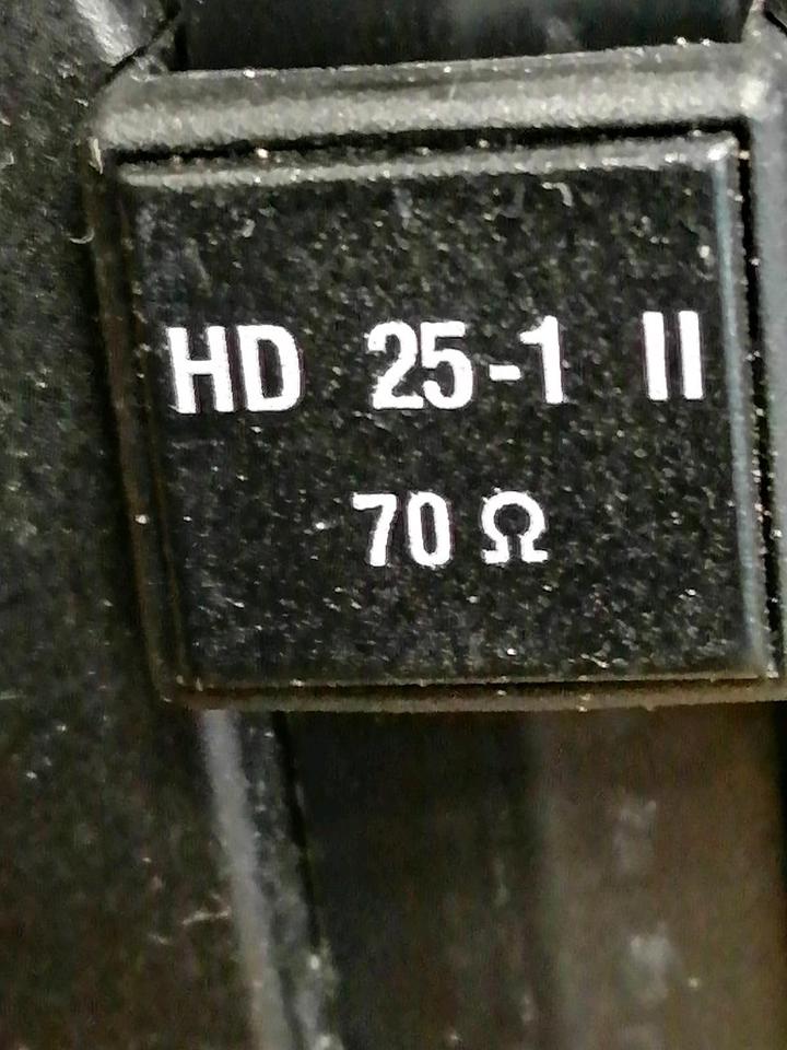 SENNHEISER HD 25-1 II, Kopfhörer, 70 Ohm, 3,5 mm Klinkestecker!!
