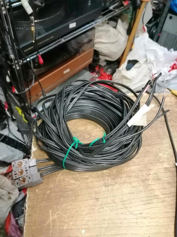 3 Lautsprecherkabel awm 2468 vw-1, 18 ang unielec, guter Zustand!