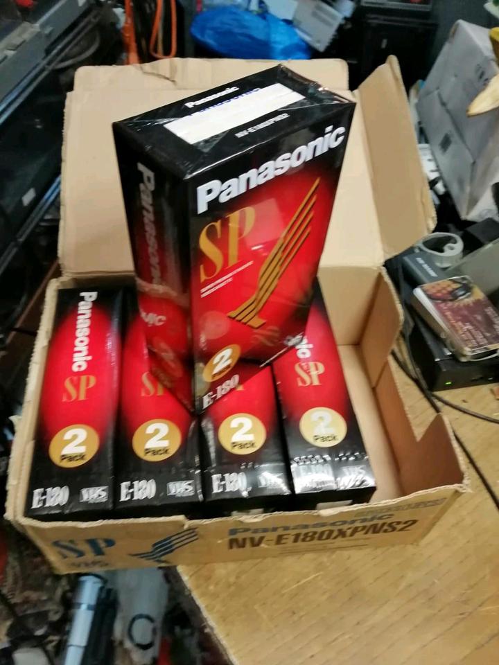 10 PANASONIC SP E180 Videocassetten, NEU & OVP!!
