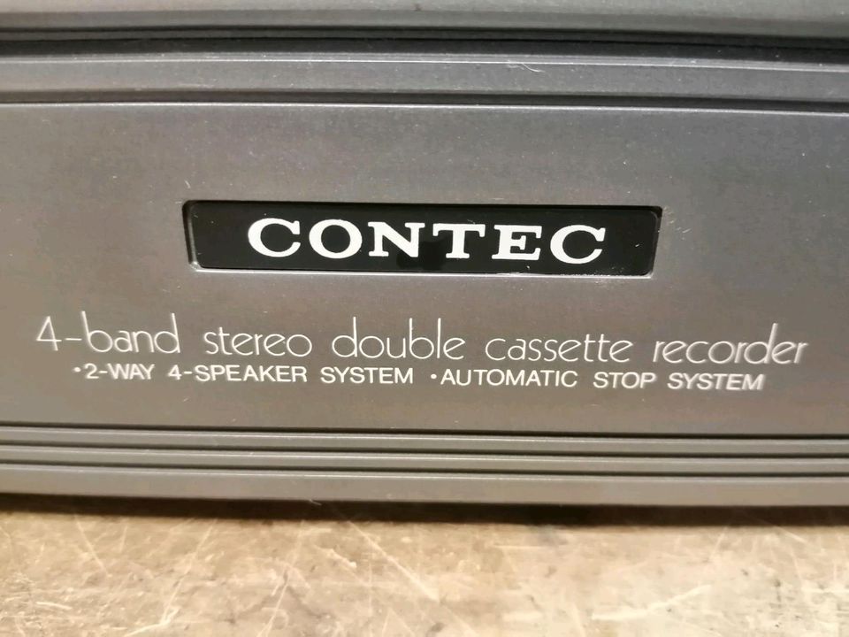 CONTEC Model: 8822, Stereo Doppel-Radiocassetten-Recorder!!