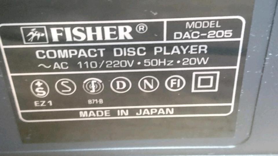 FISHER DAC-205, 5-fach-CD-Wechsler/Player, DEFEKT!!!