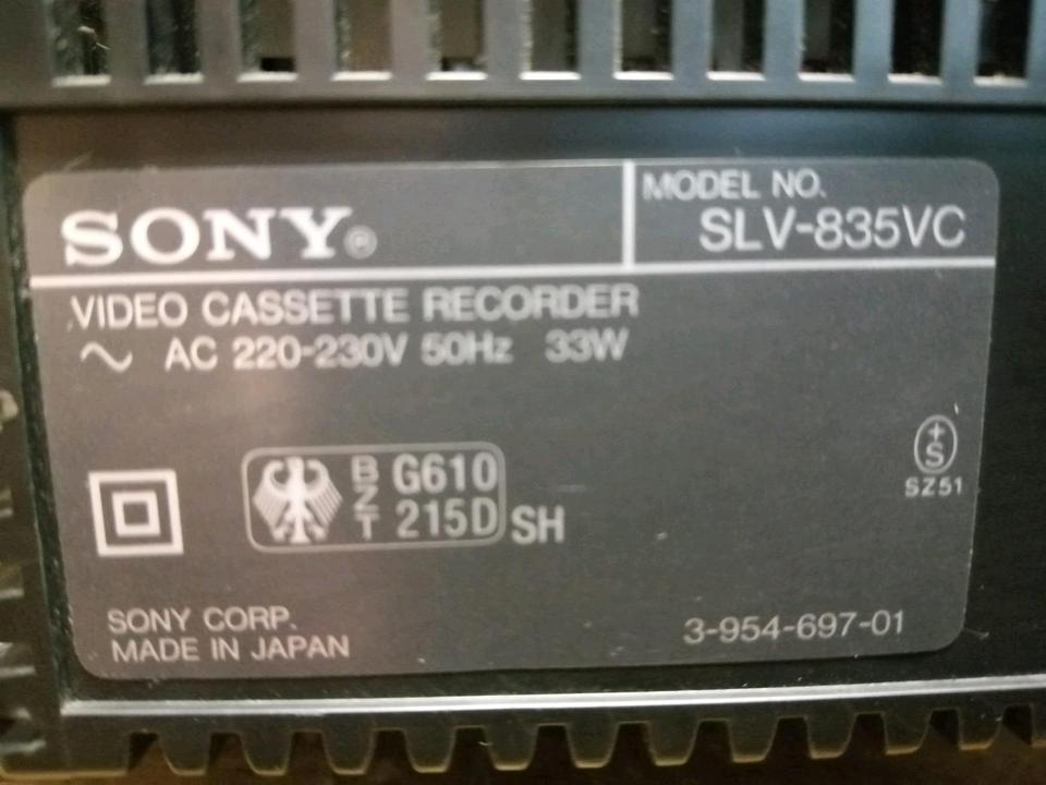 SONY SLV-835VC, Videocassettenrecorder, DEFEKT!!!
