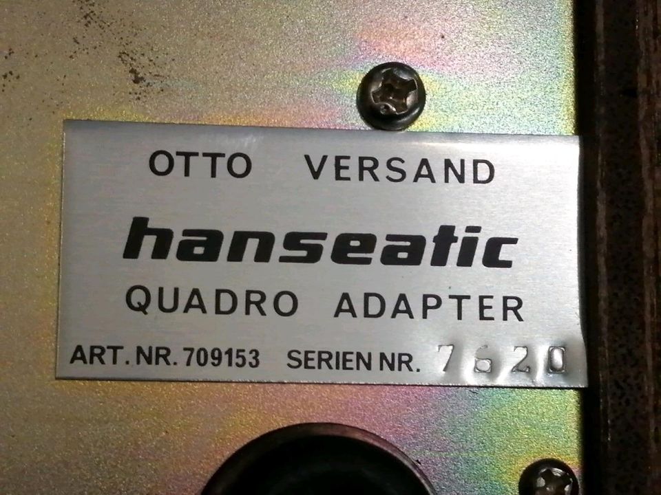 HANSEATIC Quadrophoniie Adapter, Hall Effekt, Holzdesign!!!