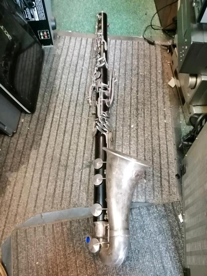 Bass-Klarinette "SELMER" V 5284, alt, französisch!!