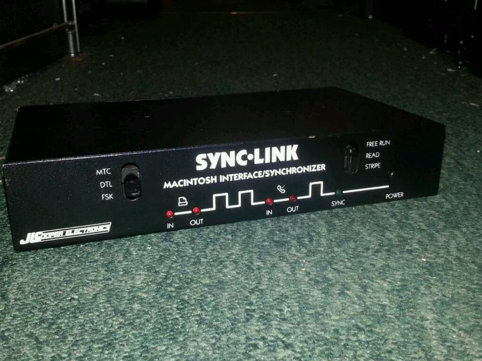 JL COOPER SYNC-LINK Macintosh; MIDI Interface Synchronizer, toll!