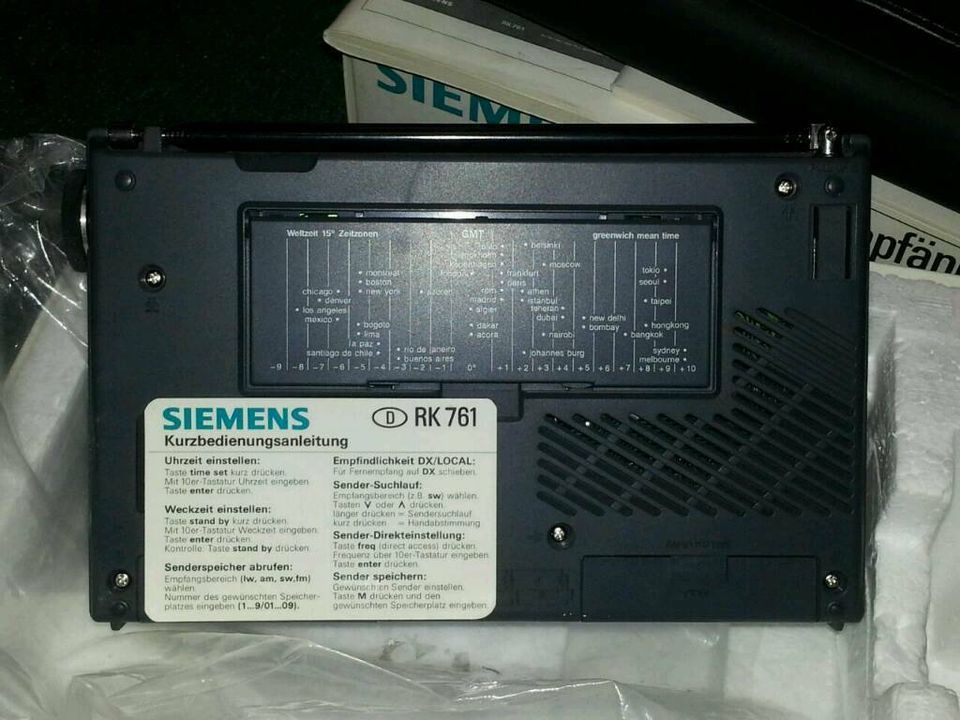 SIEMENS RK 761 G6 Weltempfänger + R 600 Externe Antenne