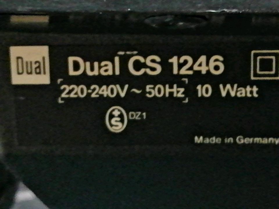 DUAL CS 1246 Plattenspieler + DUAL M 20 E Nadelsystem!!