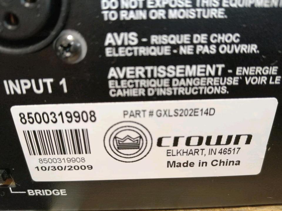 ENDSTUFE CROWN XLS202, guter Zustand!!