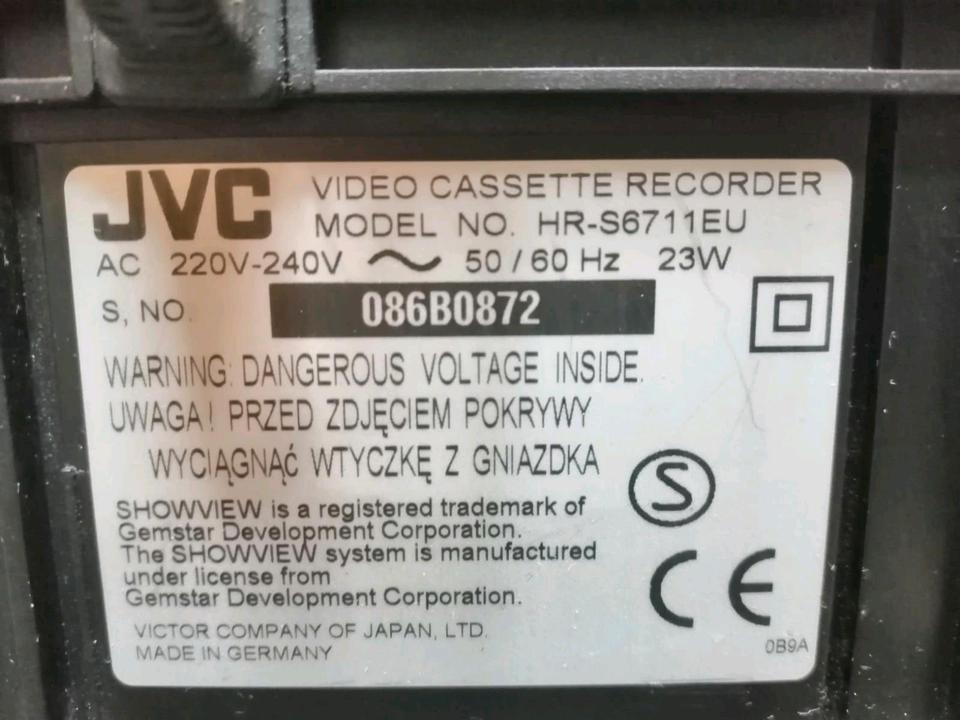 JVC HR*S6711EU, Videorecorder, DEFEKT!!