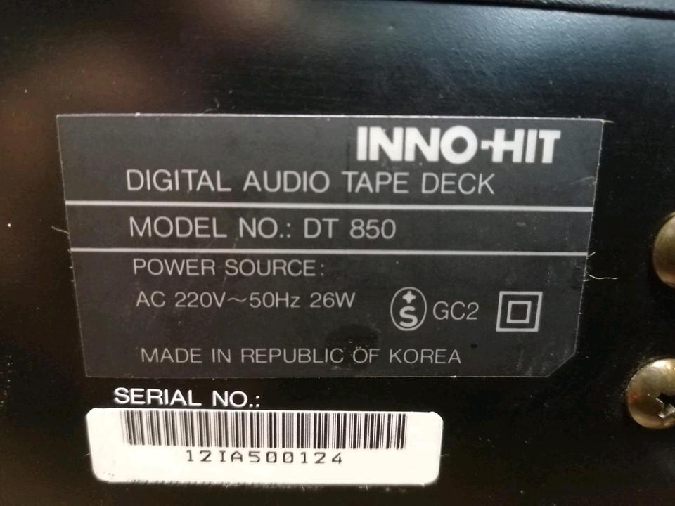 INNO-HIT DT850, DAT - Recorder, etwas DEFEKT!!!