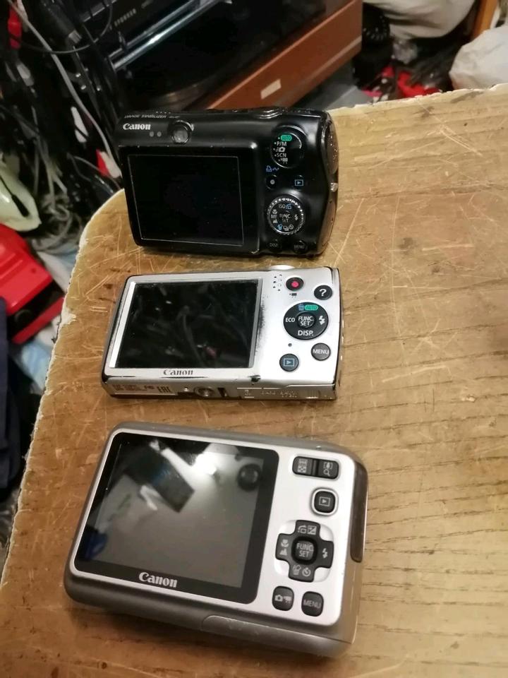 CANON IXUS 980IS, POWERSHOT A2500 + A495, 3 Kameras, DEFEKT!,