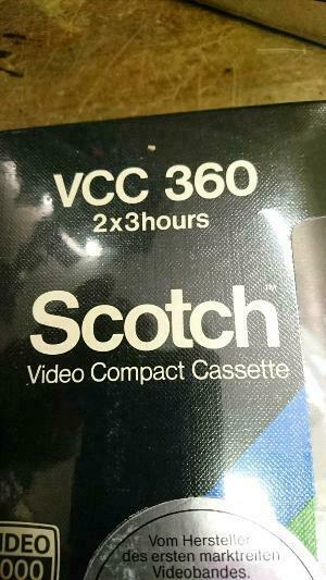 10 SCOTCH Video 2000, Video Compact Cassetten, NEU & OVP!