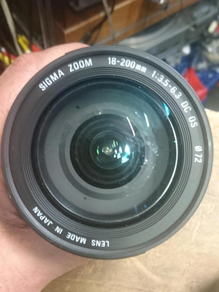 SIGMA DC 18-200mm Objektiv + HAMA UV390 HTMC