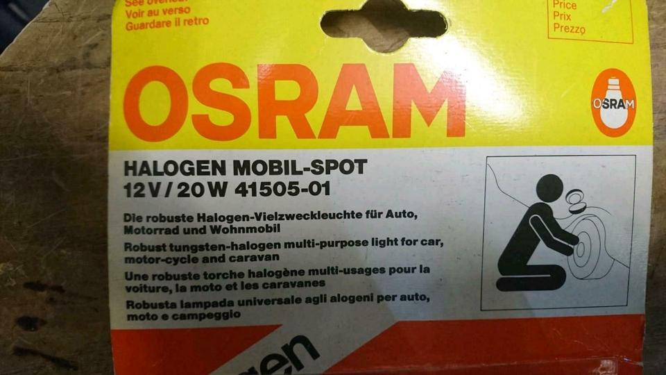 OSRAM Halogen Mobil-Spot, Vielzweckleuchte für Auto, NEU & OVP!