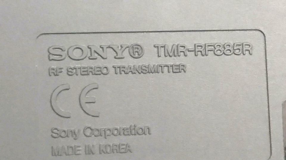 SONY TMR-RF885R, Funk-Kopfhörer mit Zubehör!