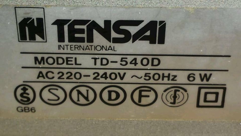 TENSAI TD-540D, Plattenspieler, guter Zustand!